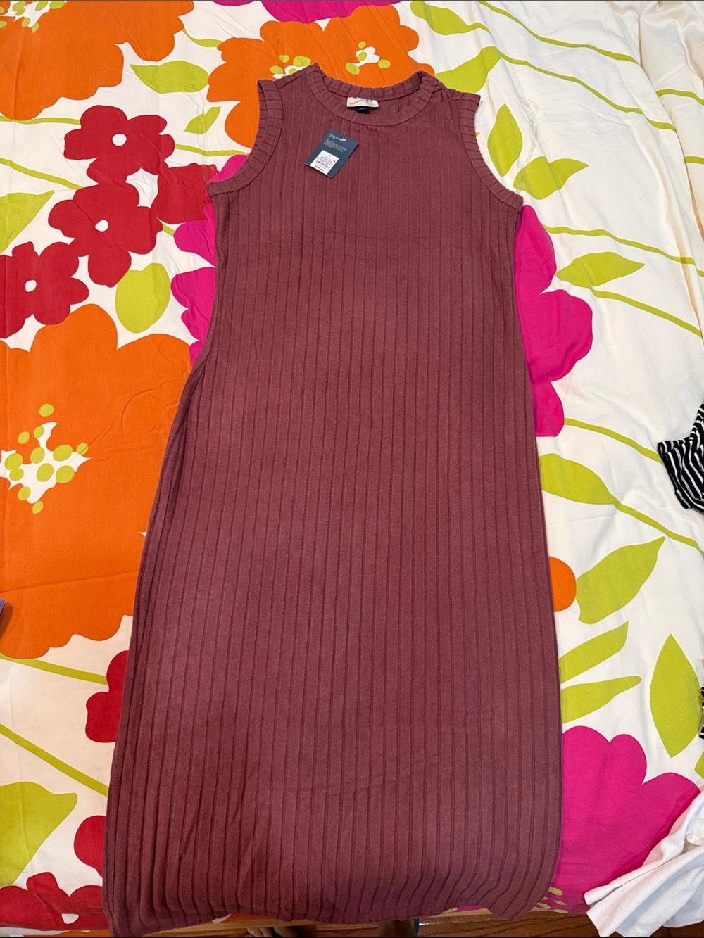 Universal Thread Sleeveless Ribbed Maxi Dress - Plum